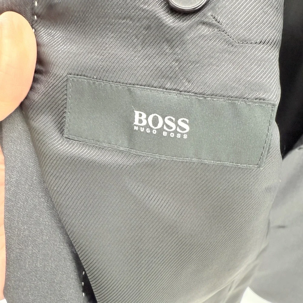 Hugo BOSS Black Two Button Blazer Virgin Wool‎ Jacket Business 46L
